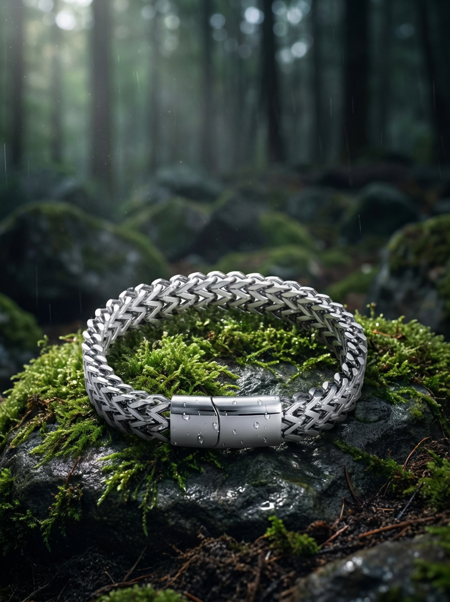 BARON - Bracelet - Titanium - High Gloss