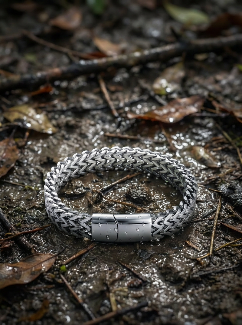 BARON - Bracelet - Titanium - High Gloss