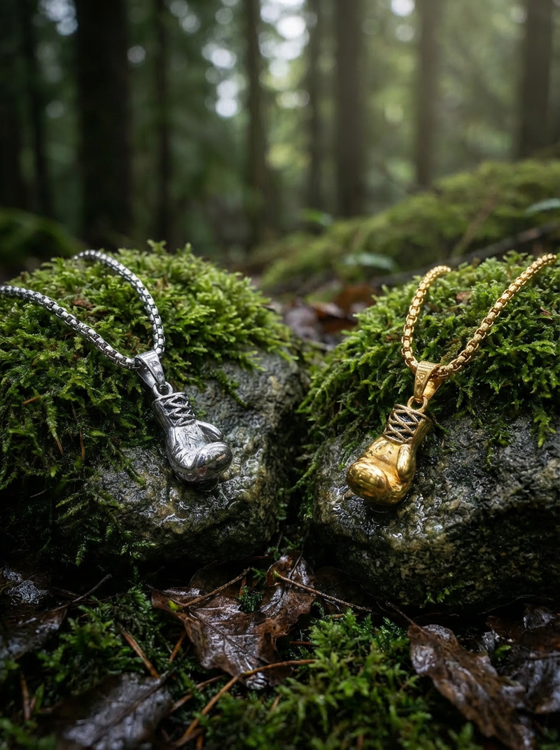 BOX - Necklace - Titanium