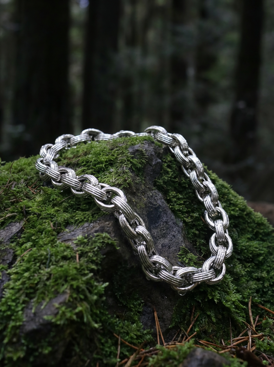 UNCHAINED - Bracelet - Titanium - High Gloss