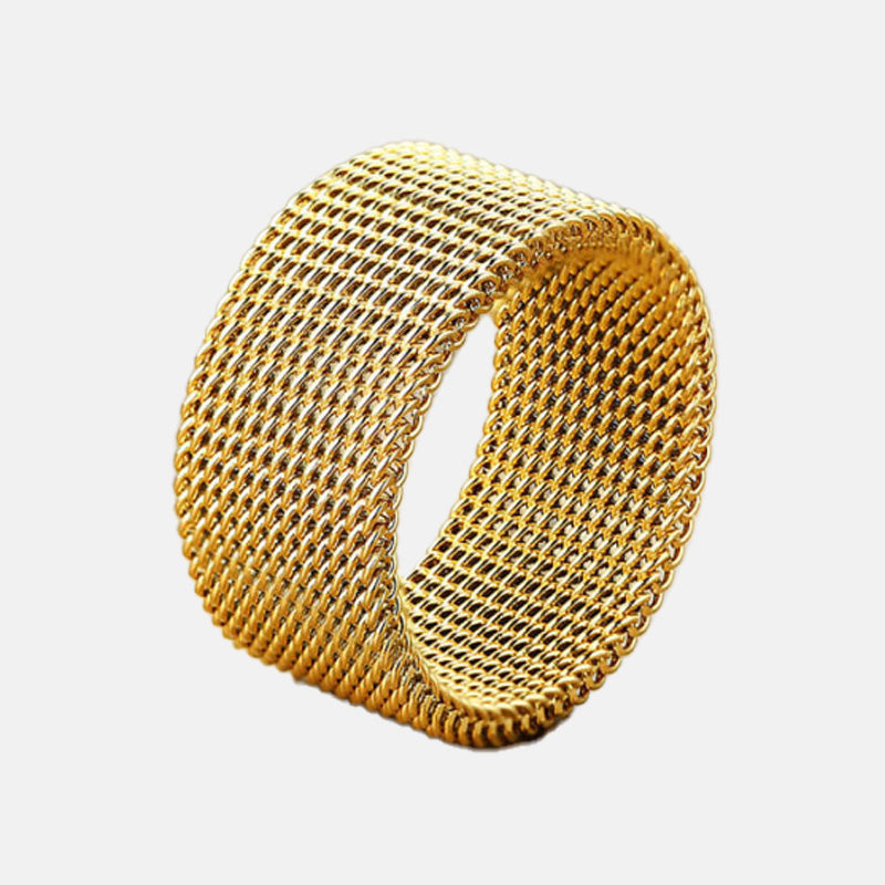 FENCE - Ring - Stainless Steel - Gold Plated