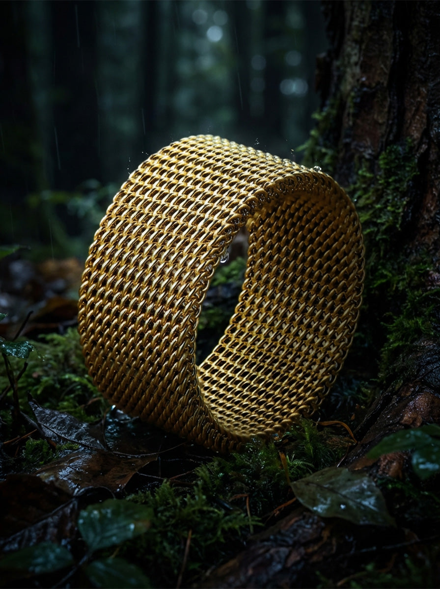 FENCE - Ring - Stainless Steel - Gold Plated