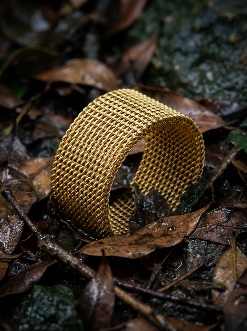 FENCE - Ring - Stainless Steel - Gold Plated