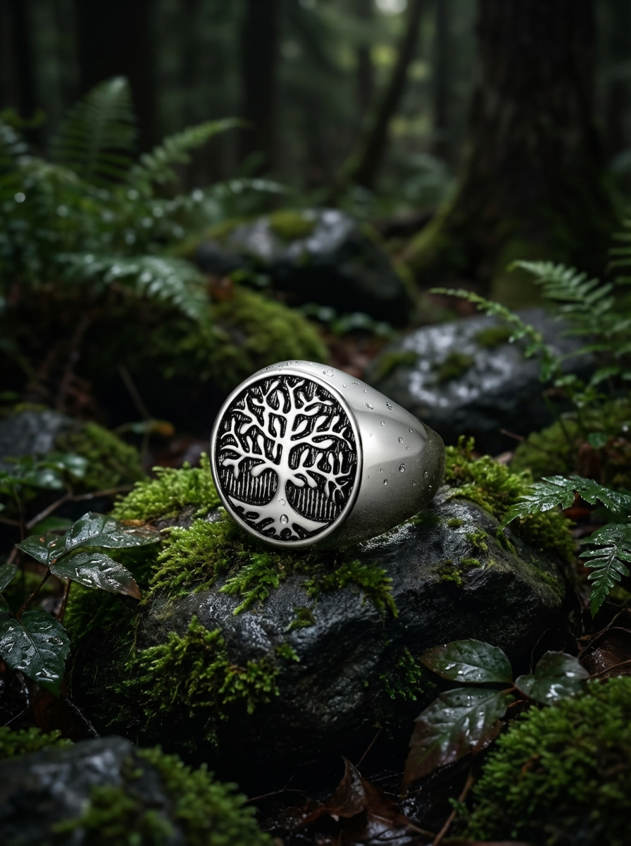 TREE - Ring - Titanium - High Gloss