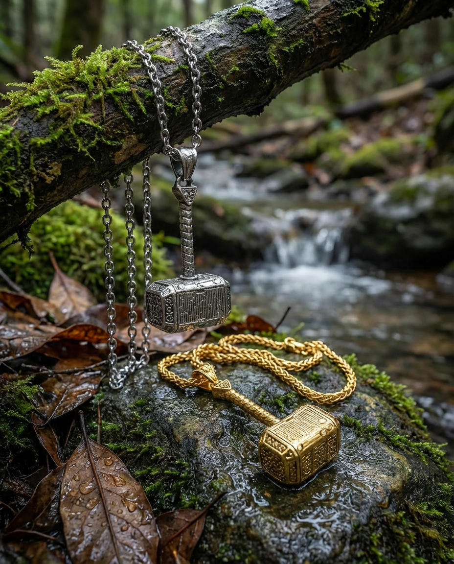 THOR - Necklace - Titanium