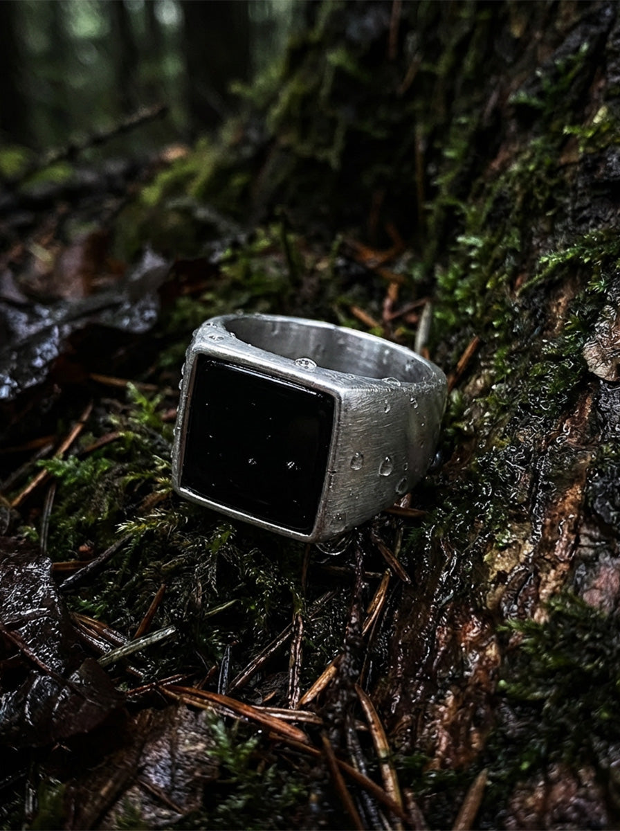 KINGPIN - Ring - Stainless Steel - Platinum Plated