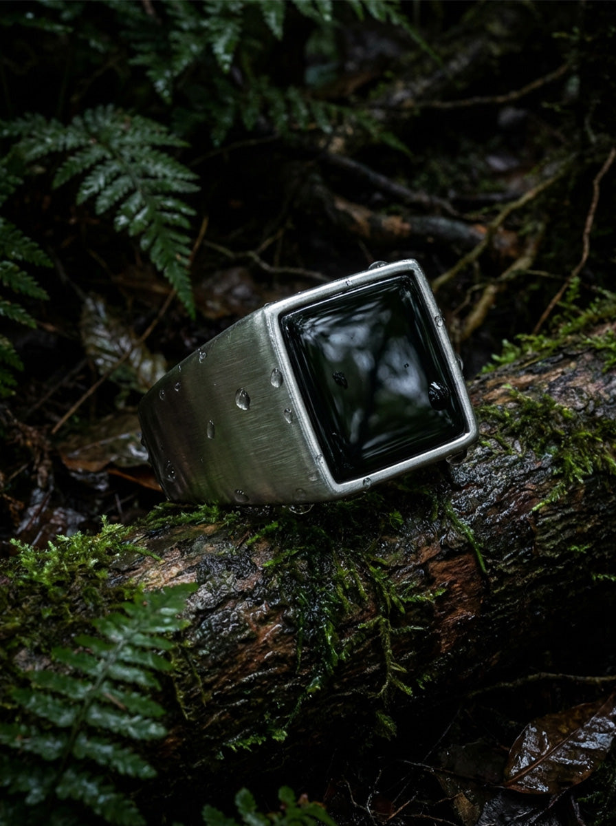 KINGPIN - Ring - Stainless Steel - Platinum Plated