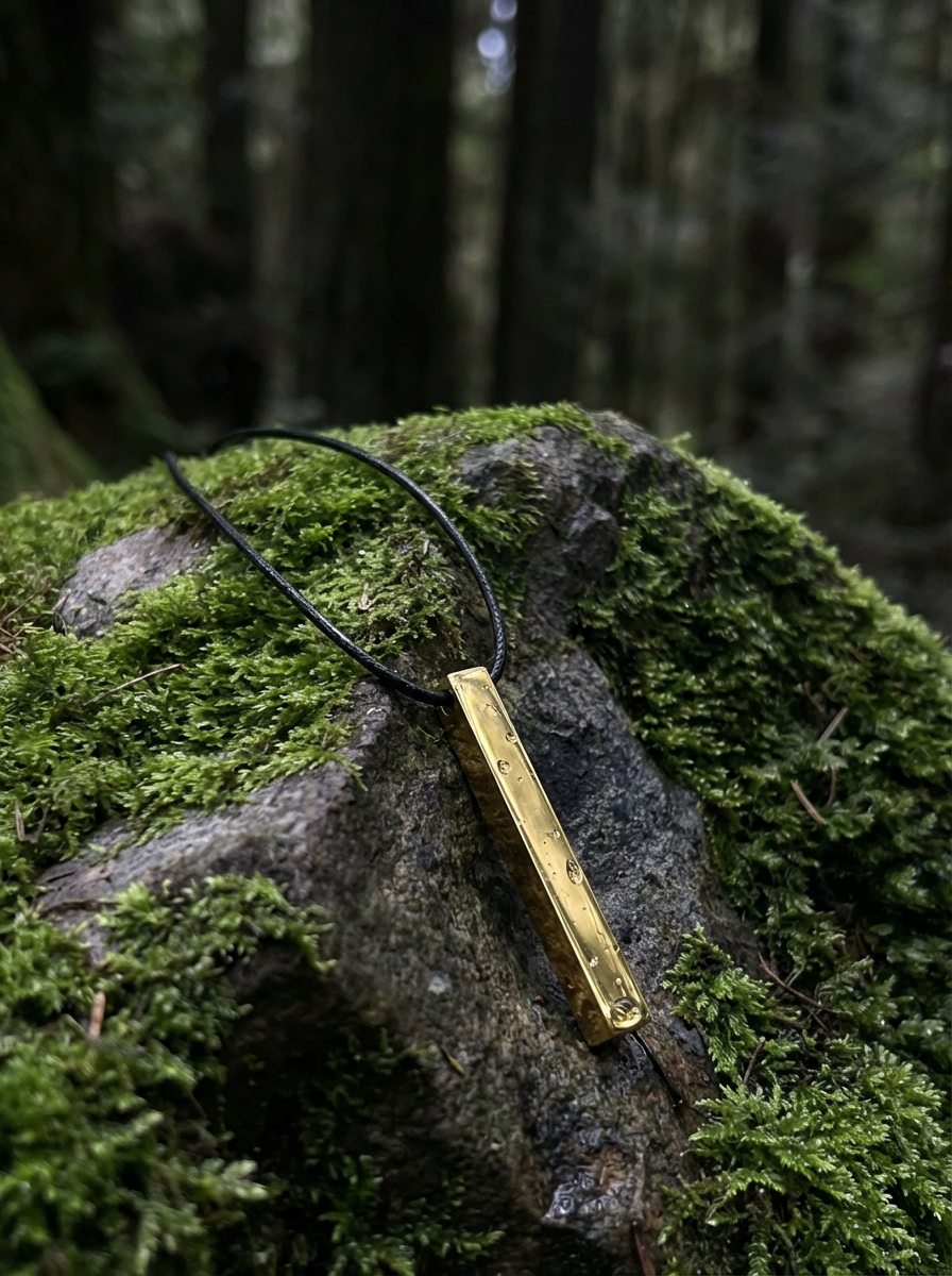 STICK - Necklace - Stainless Steel - High Gloss