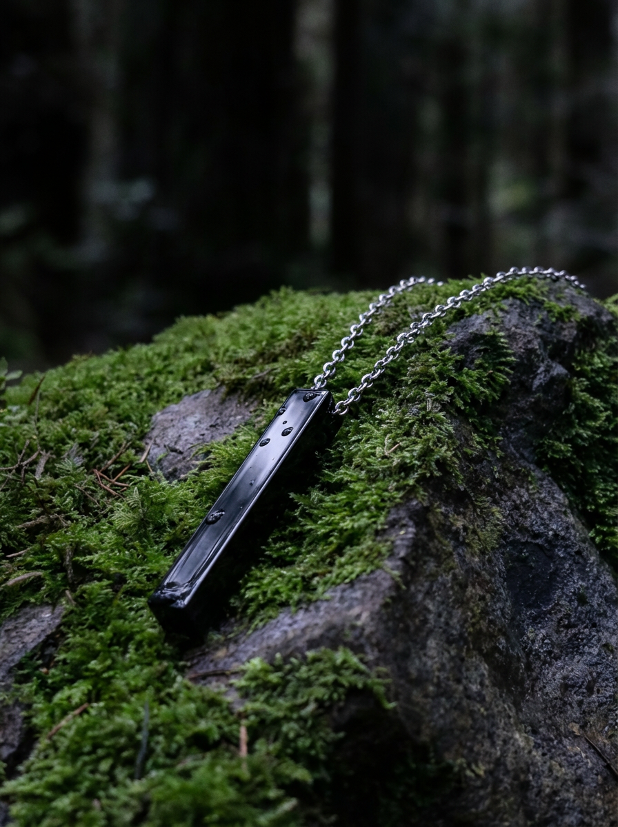 STICK - Necklace - Stainless Steel - High Gloss