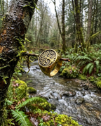 TREE - Ring - Titanium - Gold Plated